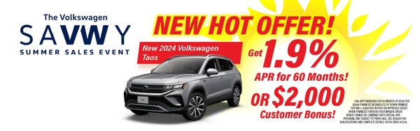 2024 VW Taos Hot Offer!